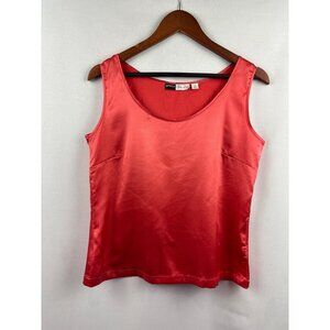 Simply Chloe Dao Womens Red Satin Tank Top XS